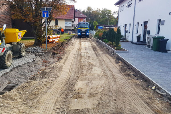 Baubeginn für die Erneuerung Kirchengasse und Mühlweg in Steinberg